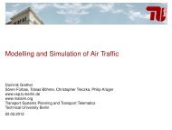 Modelling and Simulation of Air Traffic - MATSim