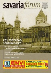 EGY ÃVSZÃZAD SZOMBATHELY