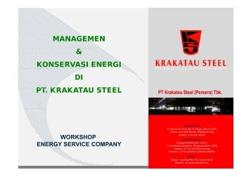 Managemen dan Konversi Energi di PT Krakatau Steel - IESR