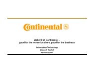 Web 2.0 At Continental - automotiveIT