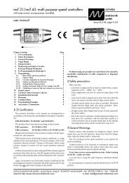 mcf 31/mcf 43: multi purpose speed controllers - Schulze Elektronik ...