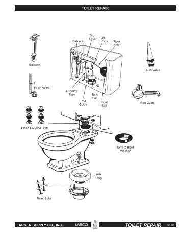 4 Toilet Repair - Lasco - Plumbing Parts!