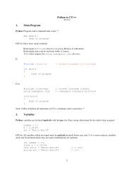 1 Python to C/C++ 1. Main Program 2. Variables