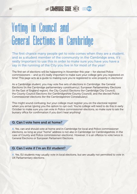 The Cambridge (Survival) Guide - Cambridge University Students ...
