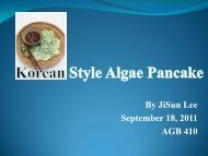 Korean Style âAlgae Pancakeâ - International Algae Competition