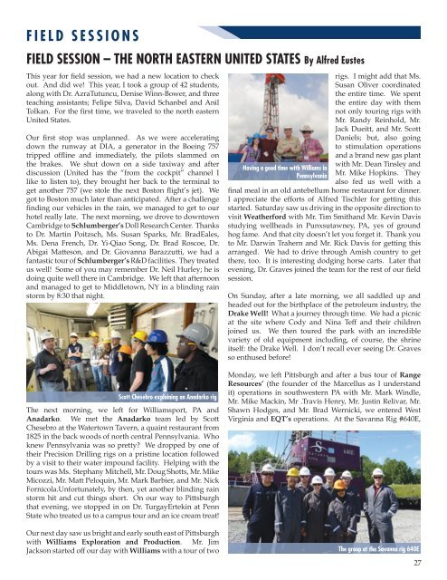 October 2011 Newsletter - petroleum engineering colorado school ...