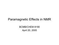 Paramagnetic Effects in NMR