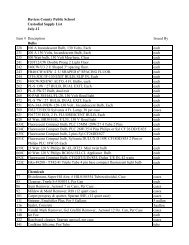 Custodial Supply List - Daviess County Public Schools