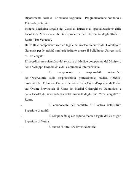 Visualizza Cv in pdf - Cattedra Chirurgia Tor Vergata