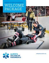 New Practitioner Welcome Package - Alberta College of Paramedics