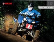 Download the 2010 Sport ATV Brochure - Yamaha Motorsports Home