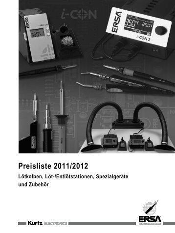 Preisliste 2011/2012 - ERSA-Shop
