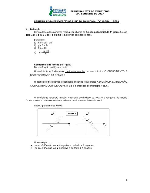 Lista N1- Retas - Si.lopesgazzani.com.br