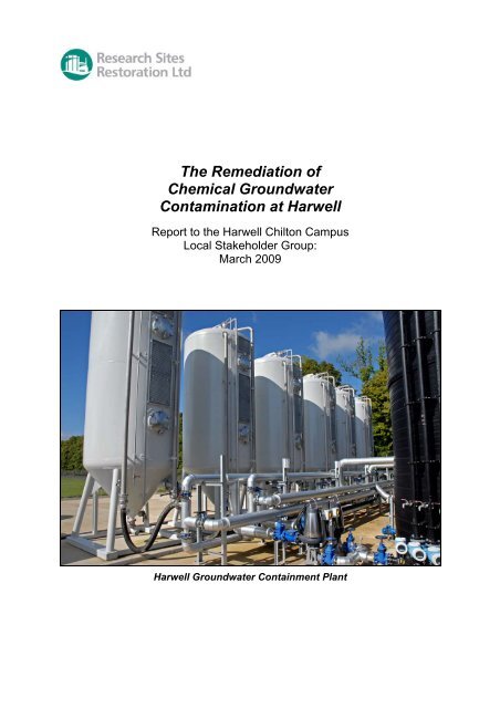 The Remediation of Chemical Groundwater Contamination at Harwell