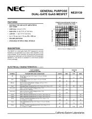 GENERAL PURPOSE DUAL-GATE GaAS MESFET NE25139 ...