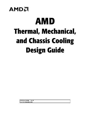 AMD Thermal, Mechanical, and Chassis Cooling Design Guide