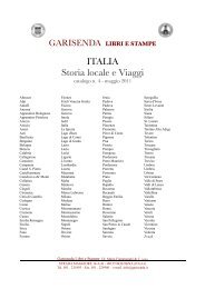ITALIA Storia locale e Viaggi - Garisenda - Libri e Stampe