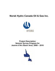 Norsk Hydro Canada Oil & Gas Inc. - Canada-Newfoundland ...