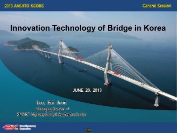Innovation Technology of Bridge in Korea