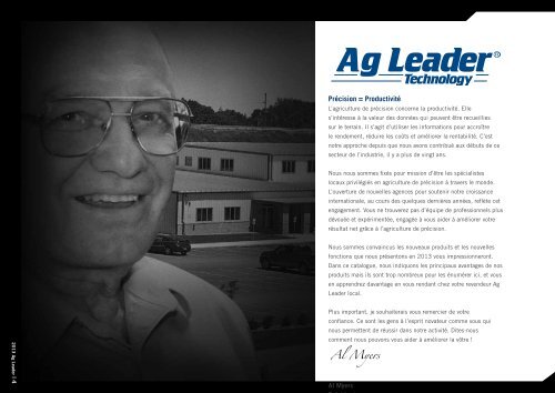 CATALOGUE DES PRODUITS - Ag Leader Technology