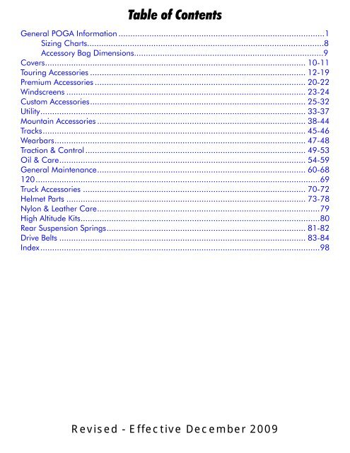 Arctic Cat Belt Chart