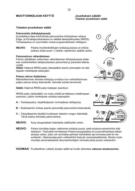 2008 Touring,Transport,Widetrak ,Switchback ja RMK.pdf - Polaris