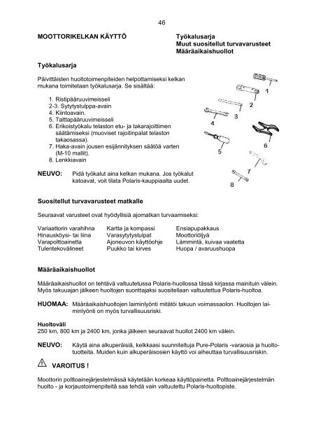 2008 Touring,Transport,Widetrak ,Switchback ja RMK.pdf - Polaris