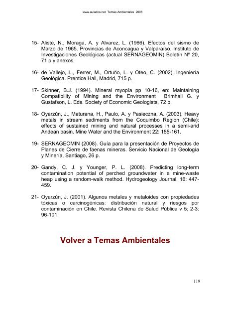Planes de Cierre Mineros â Curso Resumido - Universidad ...