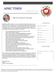 March 2012 Issue - Home - ASMC Cleveland