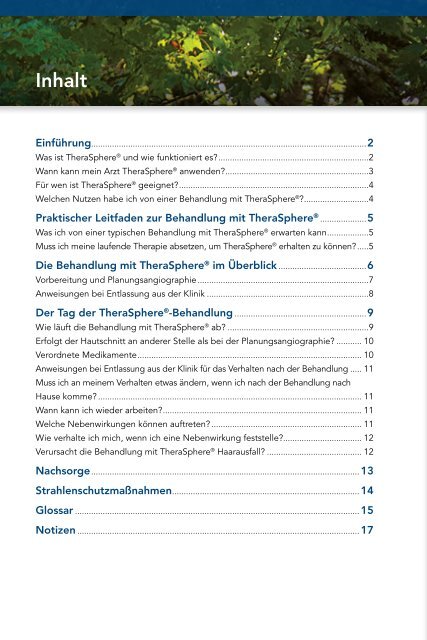 Patientenleitfaden zu TheraSphere®