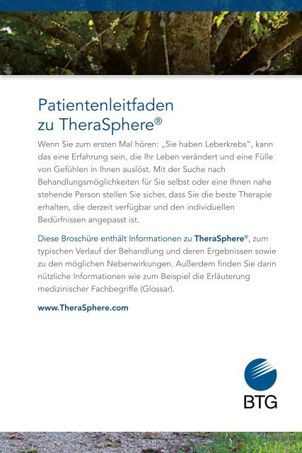 Patientenleitfaden zu TheraSphere®