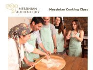 Messinian Cooking Class - Costa Navarino