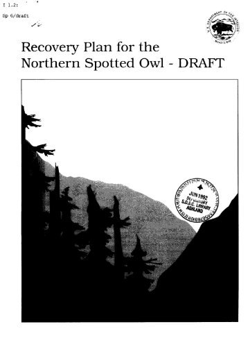 Recovery Plan for the Northern Spotted Owl - DRAFT