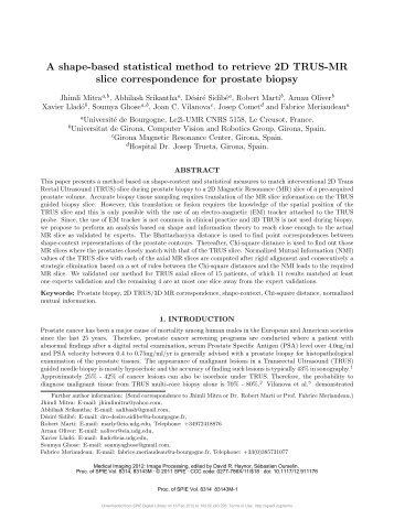 A shape-based statistical method to retrieve 2D ... - ResearchGate