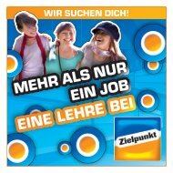 ein JOB mehr ALs nur eine Lehre Bei - Zielpunkt