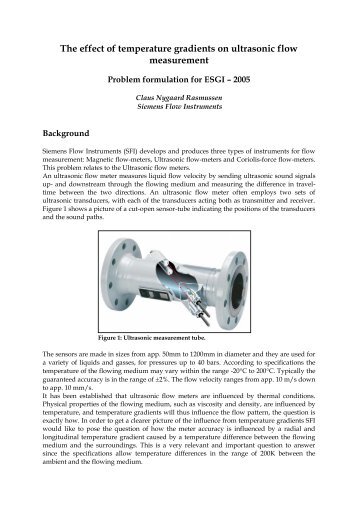 The effect of temperature gradients on ultrasonic flow ... - ICEWeb