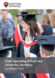 Chief Operating Officer and University Secretary Candidate Pack