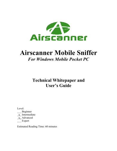 3.1 Airscanner Mobile Sniffer