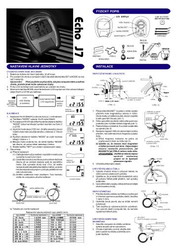 Cyklocomputer Echo J7