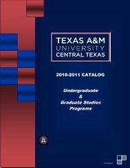 download 2010-2011 TAMUCT Catalog - Texas A&M University ...