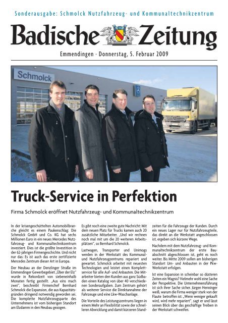 Truck-Service in Perfektion - Schmolck