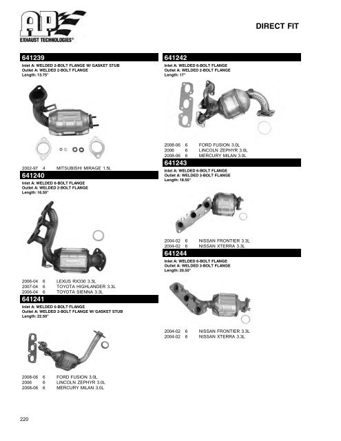 AP Exhaust Catalytic Converters