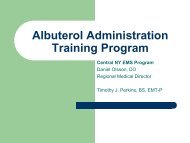 Albuterol Administration - CNY EMS