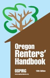 Oregon Renters' Handbook - OSPIRG