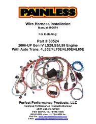 UP LS2 LS3 L99 w/4L65E 4L70E 4L80E 4L85E Fuel Injection ...