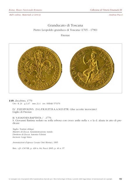 Consulta il fascicolo in formato PDF - Bollettino di Numismatica on line