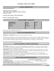 MSDS for Magenta Ink - Stratitec