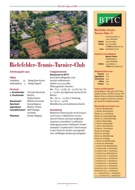 Offene Turniere - Tenniskreis Bielefeld
