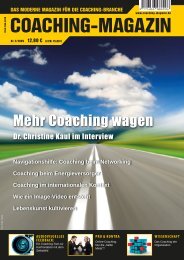 mit Dr. Christine Kaul - Coaching-Magazin
