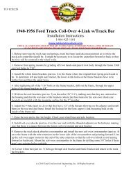 1948-1952 Truck - Rear 4-Link with Track Bar Kit - Total Cost Involved